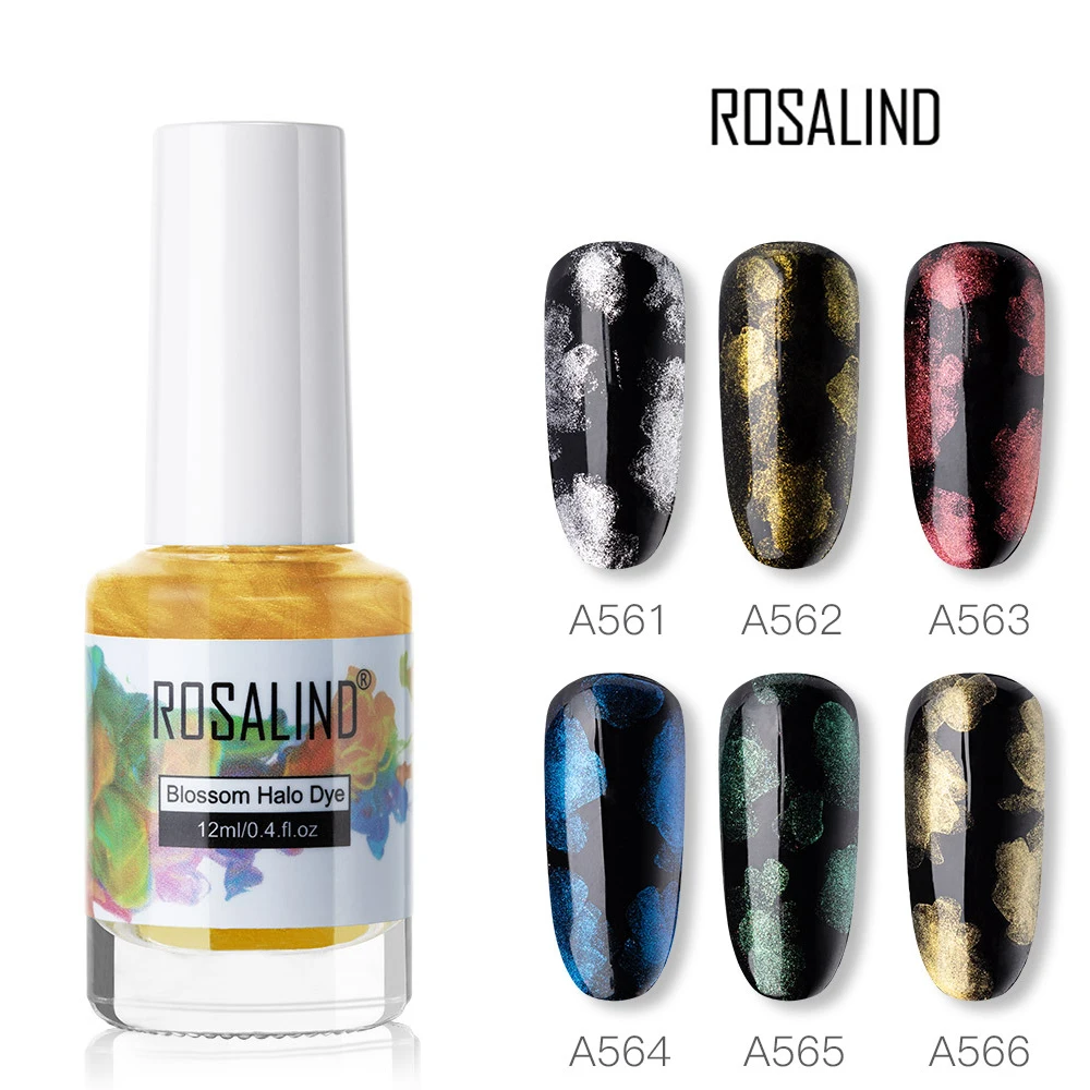 ROSALIND 12 мл; Гель-лак для ногтей Полировка для ногтей цветение воды цвет Устойчивый лак для ногтей Гибридный гель основа Топ маникюрный набор