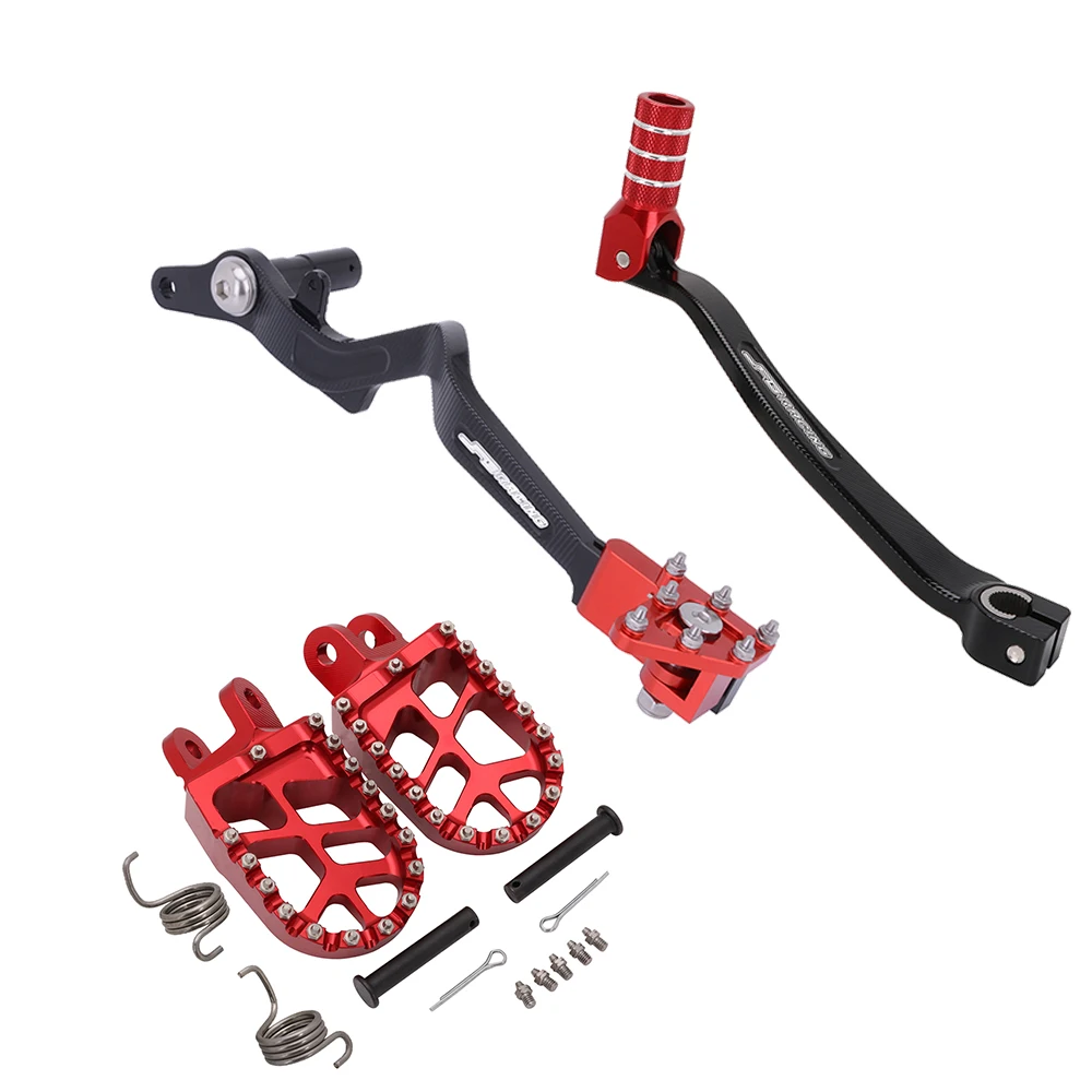 

Motorcycle CNC Foot Pegs Rests Footpeg Footrest Gear Brake Shift Lever Pedal Shifter For HONDA XR250 2000-20004