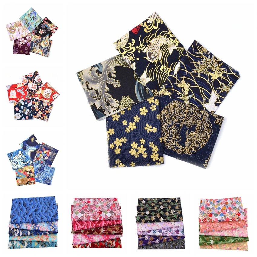 Fabric-Bundle Cloth Quilting-Material Dolls Sewing Patchwork Japanese Cotton Bags 20x25cm