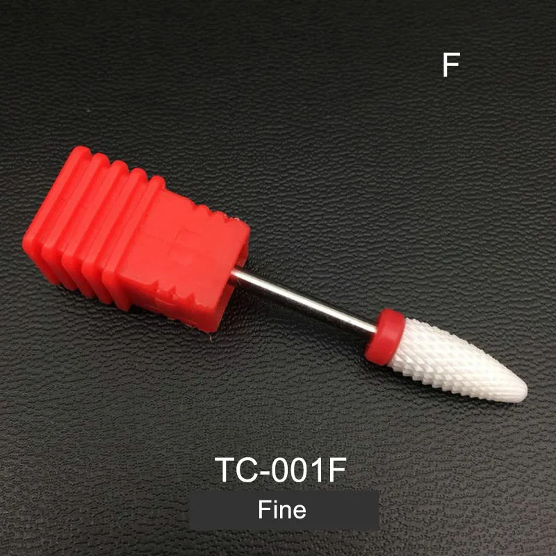 TC-001F 24Type Cutter For Manicure Ceramic Nail Drill Bits Nail Files Manicure 3/32" Nail Milling Cutter Electric Nail Art Tool - Color: TC-001F