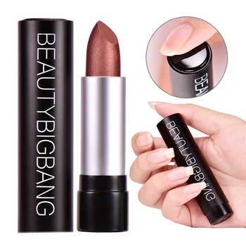 

BeautyBigBang Matte Lipstick Waterproof Makeup Cosmetics Pigment 12 Colors Long Lasting Metallic Lip Stick Batom
