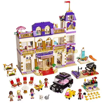 

1676pcs girls series the heartlake grand hotel 5 figures building blocks 41101 Bricks Toy