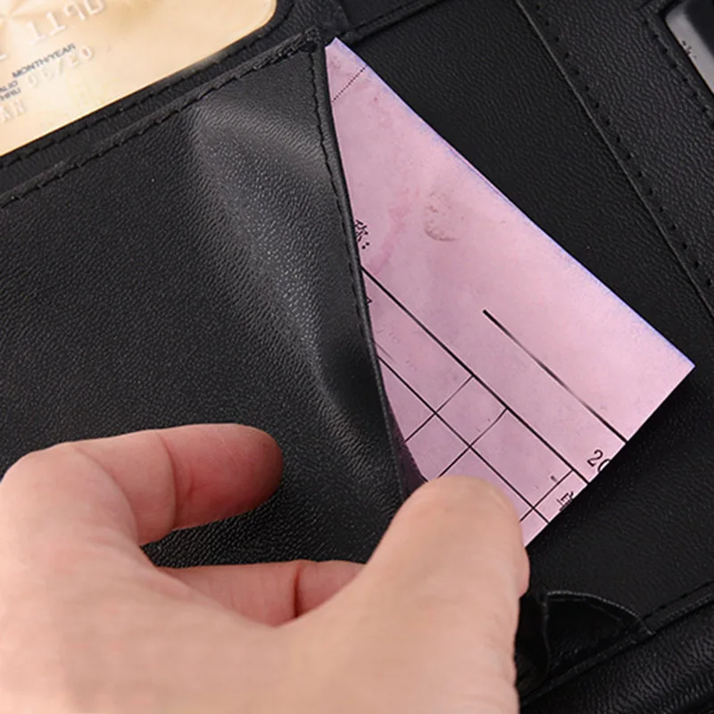 

A4 Multifunctional Folder PU Leather Zipper Bag for Notebook Business Travel OD889