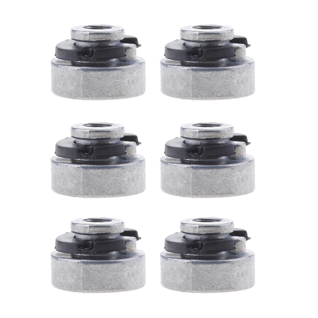 6pcs Seat Nut for Harley Sportster Street Bob Softail 1996-2017