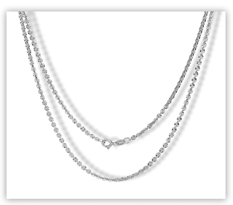H48ebafc71e344176bca8bc71a04c5cebD 925 Sterling Silver Rose Gold Platinum Color O-chain Long 40, 45, 50, 60, 70, 80cm Wide 2.5, 3mm Shine Necklace Fashion Gift Mallzona