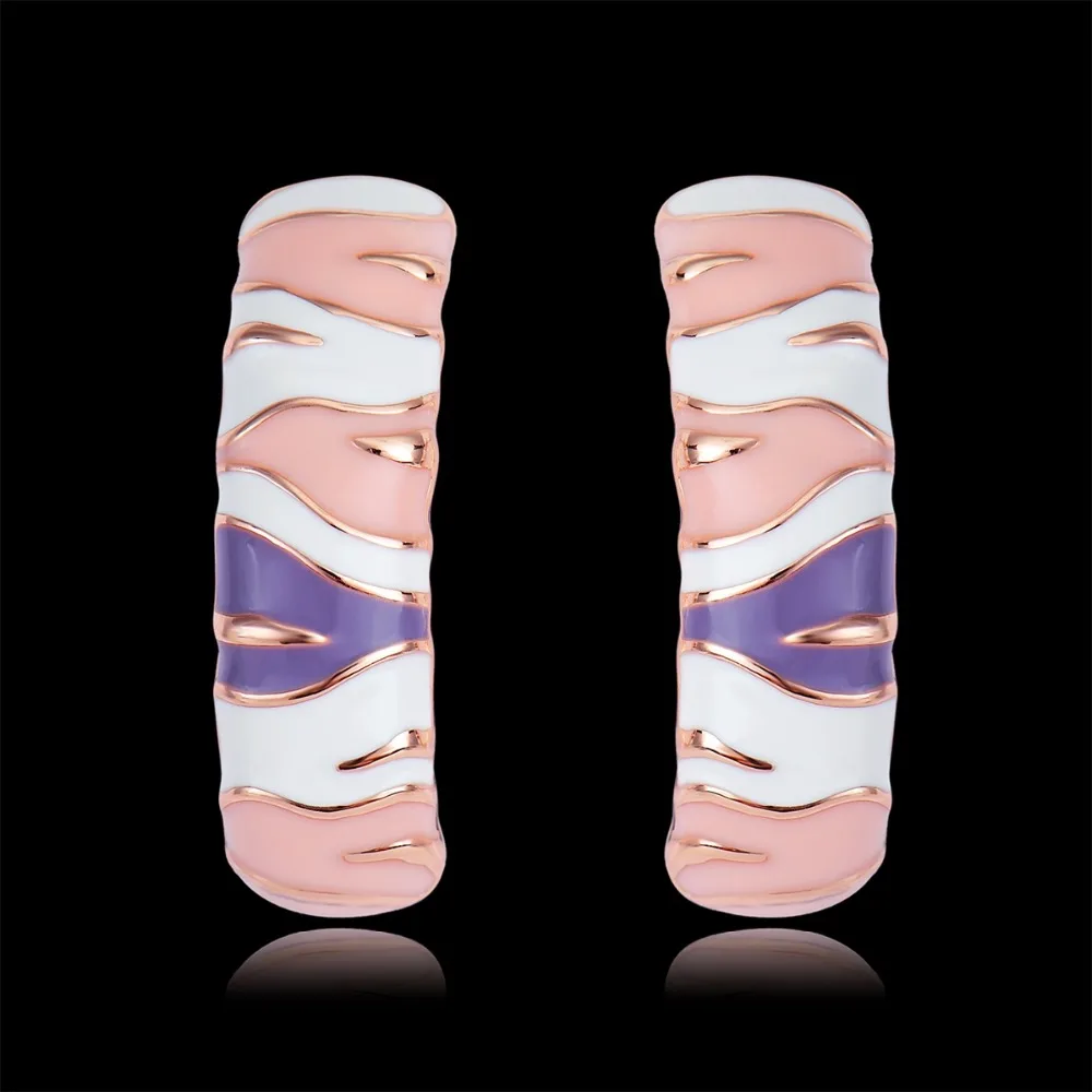0154893_inexpensive-rose-gold-plated-pink-stud-earrings-from-reliable-manufacturer