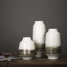 Керамическая ваза в скандинавском стиле, украшение, живопись чернилами, для гостиной, ТВ, кабинета, офисная мебель, современные украшения для дома, аксессуары