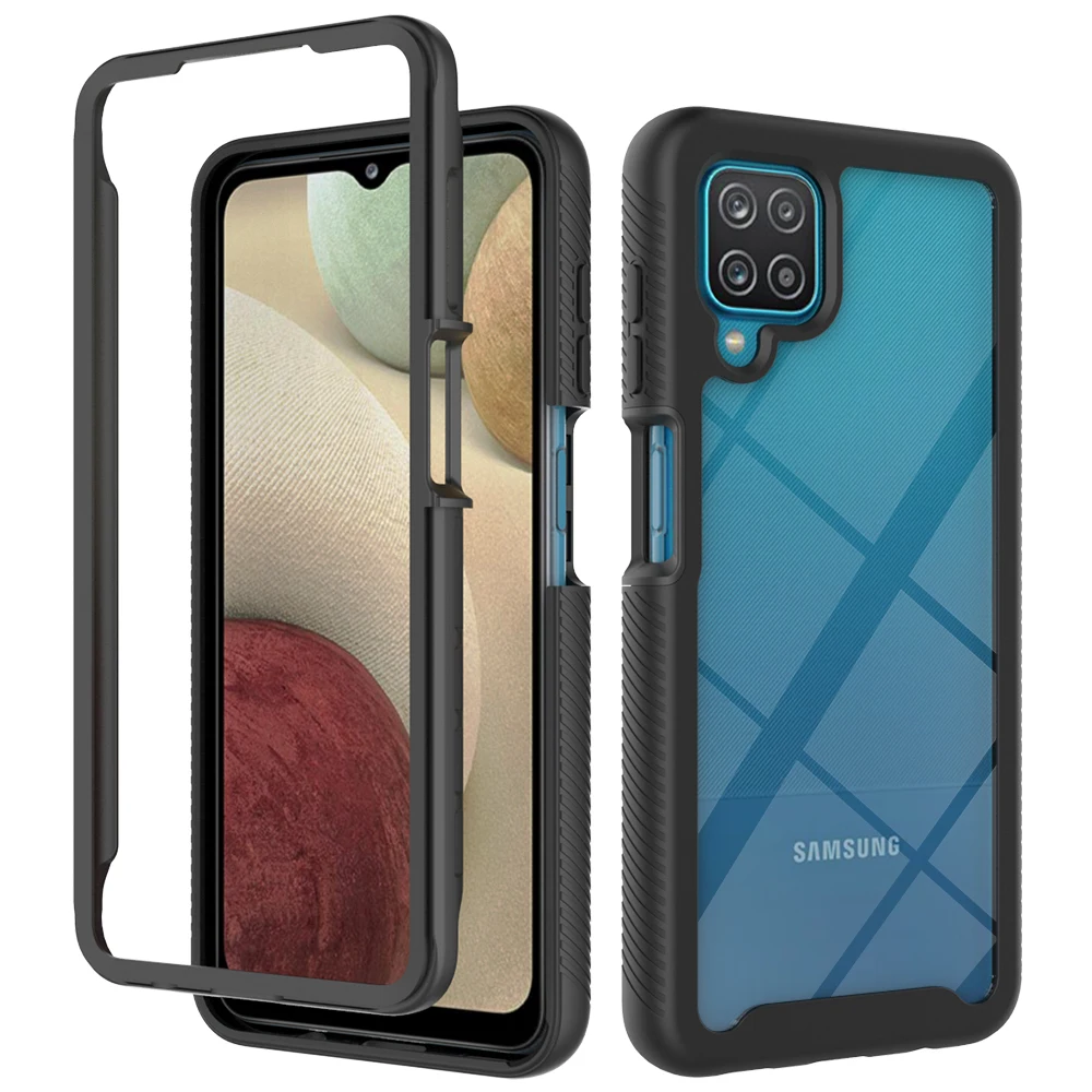 Прозрачный удобный чехол с полной защитой для Samsung Galaxy A22 4G A12 5G A82 S21 Plus S20 FE A32 A42 A52 A72