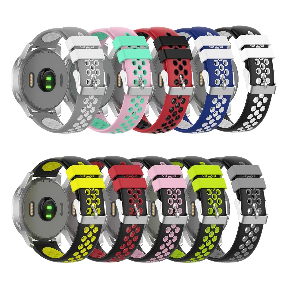 22 мм 18 мм спортивный силиконовый ремешок для Garmin Vivoactive 4 Смарт-часы для Vivoactive 4S сменный Браслет