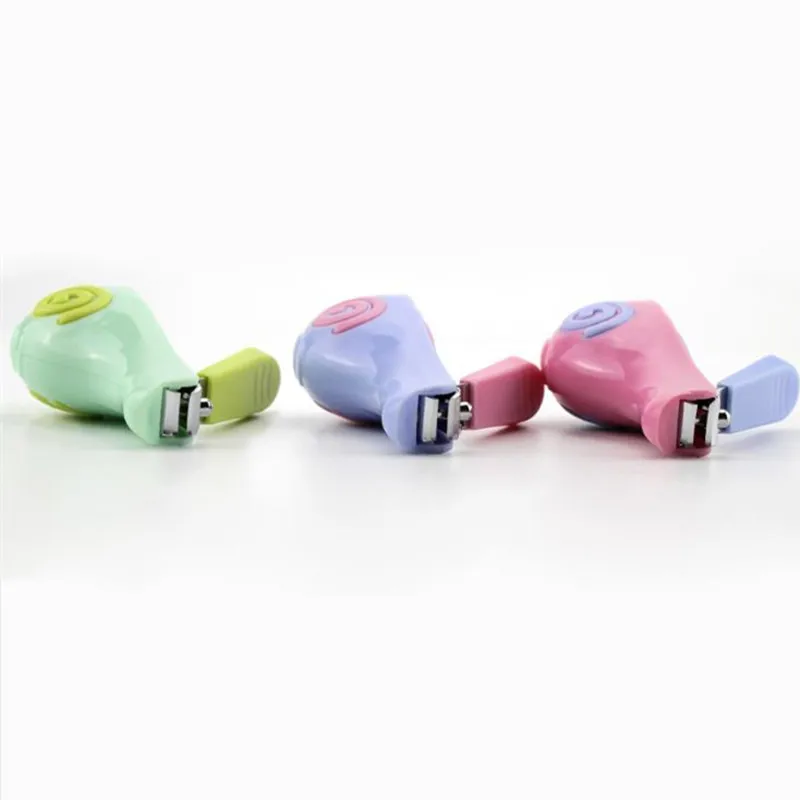 

Infants Children Nail Stainless Steel Cartoon Snail Modeling Nail Clamp Anti-Meat Safe Nail Clippers