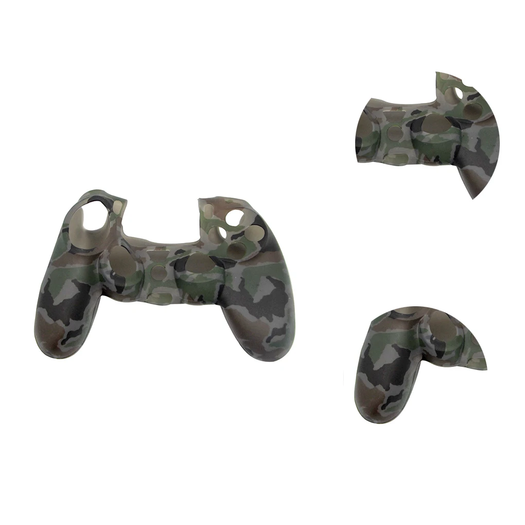 Замена для PS4 беспроводной контроллер Чехол камуфляж печати мягкий силиконовый гель кожи защитный резиновый чехол