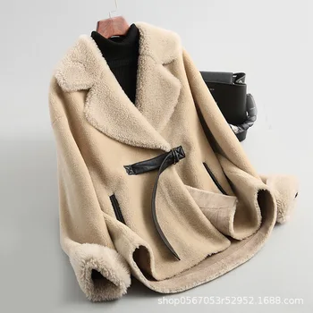 

Wool Jacket Autumn Winter Coat Women Clothes 2020 Streetwear Real Fur Coat Korean Vintage Sheep Shearling Abrigo Mujer ZT3325