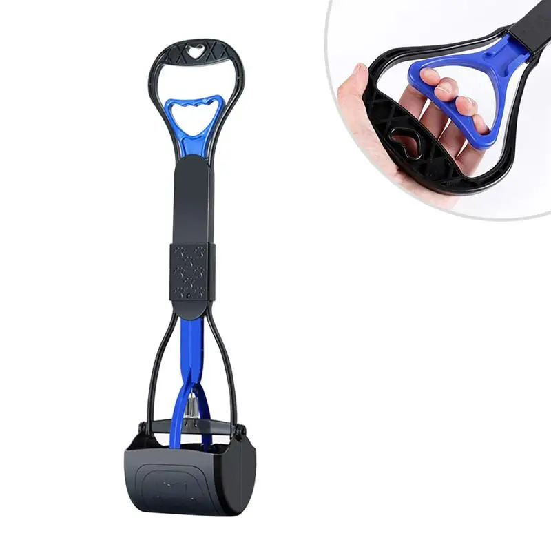 Portable Plastic Sawtooth Edge Pet Poop Pickup Clip Pooper Scooper Dogs