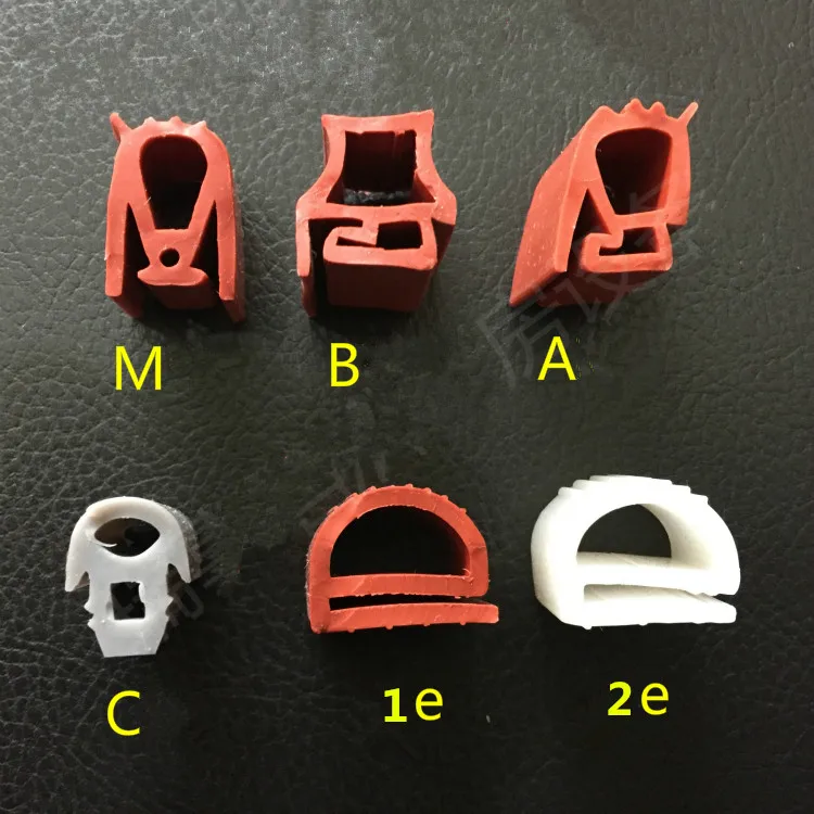 

2 m high temperature oven door window red silicone rubber sealing strip weatherstrip Steamed rice machine oven parts