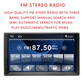 

Podofo Android 2 Din 7" HD Car Radio GPS Navigation Multimedia Player MP5 Touch Screen Autoradio Wifi bluetooth USB FM 2DIN