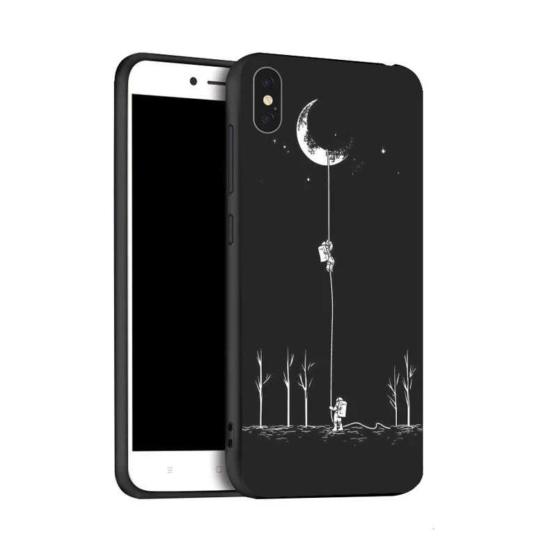 Hitam Telepon untuk Xiaomi Mi Redmi 6 PRO A2 Lite Note 7 K20 9T 7A 8 8T K30 Ponsel Housing Bag Cover Shell