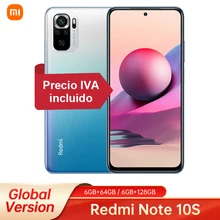 Global Version Xiaomi Redmi Note 10S Smartphone 64MP Quad Camera 128GB Helio G95 6.43" 5000mAh AMOLED DotDisplay Smart Phone