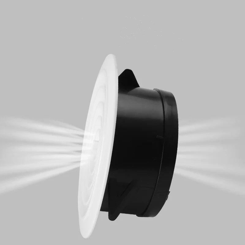 Adjustable air ventilation cover round ducting ceiling wall hole abs air vent grille louver kitchen bath air outlet fresh system