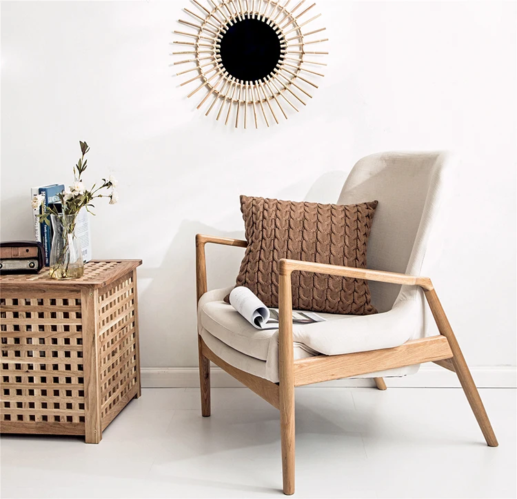 双麻花拉链靠枕套RJ90014(9)