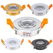 Aluminum 110V 220V LED Mini Ceiling LED Spot Light Lamp Dimmable Led Downlight Cabinet Recessed Spot Light 3W Including Drive
