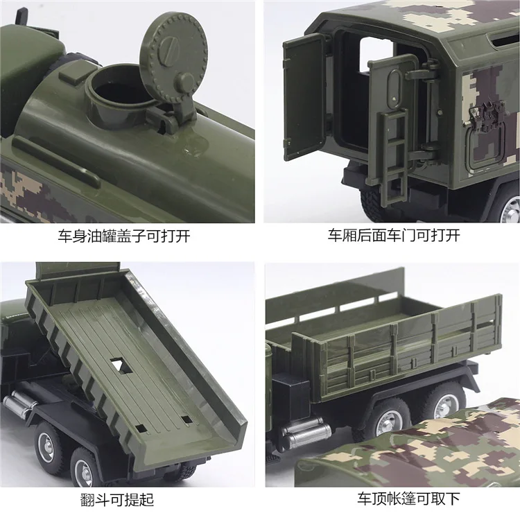 Классический военный ретро автомобиль Клаас грузовой автомобиль модель автомобиля из сплава Модель автомобиля звук и светильник игрушка