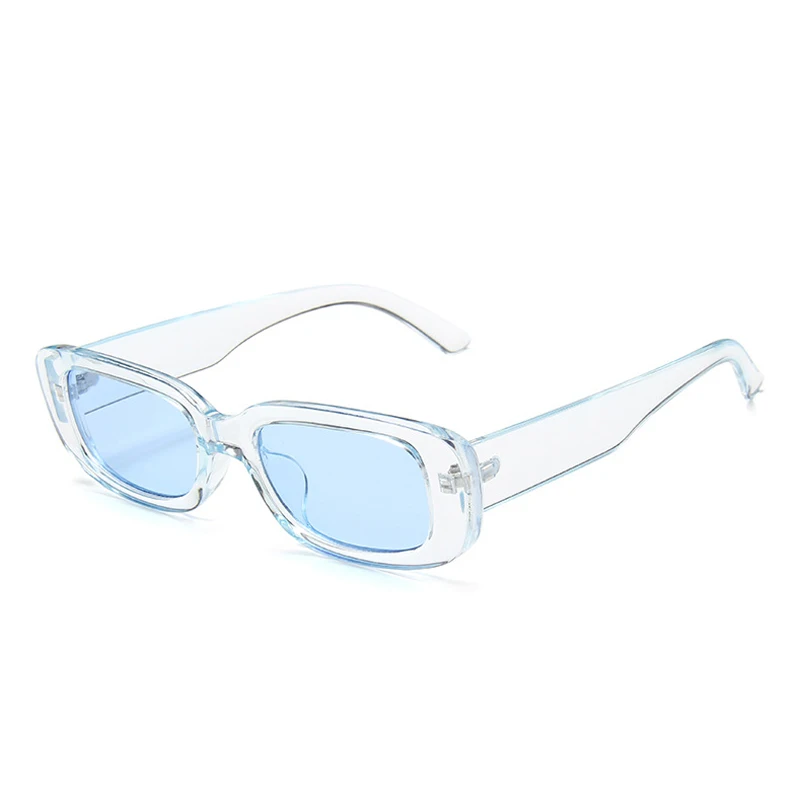 

DAVE Classic Retro Sunglasses Women Brand Design Vintage Rectangle Sun Glasses Female Clear Blue Pink Green Lens Eyewear UV400