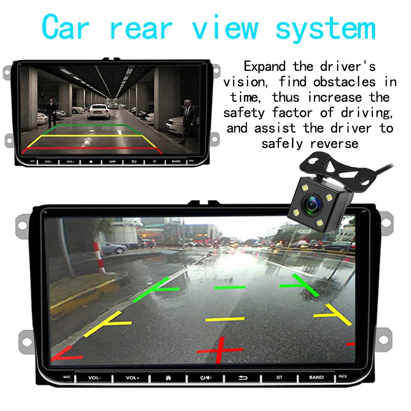 MP5 плеер 2 Din 9 &quotдля Bora Golf VW Polo Passat B6 B7 Touran Android Mirror Link мультимедиа стерео радио GPS