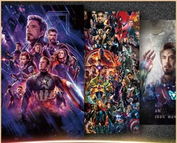 Disney póster de la reunión de Marvel, pegatinas de pared, pinturas, papel tapiz, Endgame HD, Super Marvel, papel tapiz decorativo