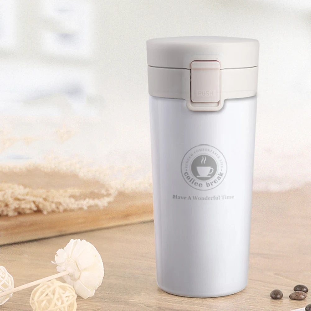 

380ml Vacuum Water Bottle Stainless Steel Insulated Water Bottle Triple Leakproof Travel Mug Coffee Thermos Cup Can For Gift