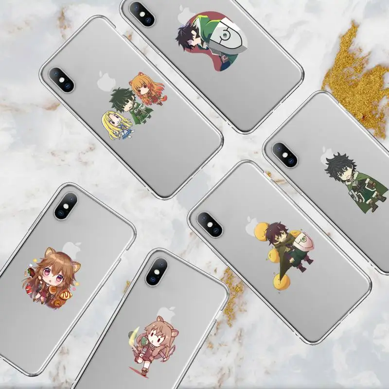 Чехол для телефона с изображением героев аниме The rising of the shield iPhone 11 12 Mini 13 Pro XS Max X 8 7