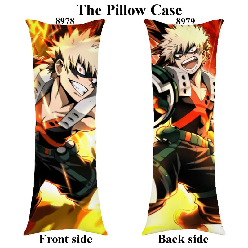 pillowcover Аниме Bakugo кацуки тело наволочка Мультфильм My Hero Academy длинная Наволочка на заказ - Цвет: pillowcover