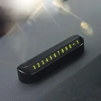 

The New Stylish Car Temporary Stop Sign Magnetic Phone Number Display Parking Card Plate Car Exterior Accessories Boutique
