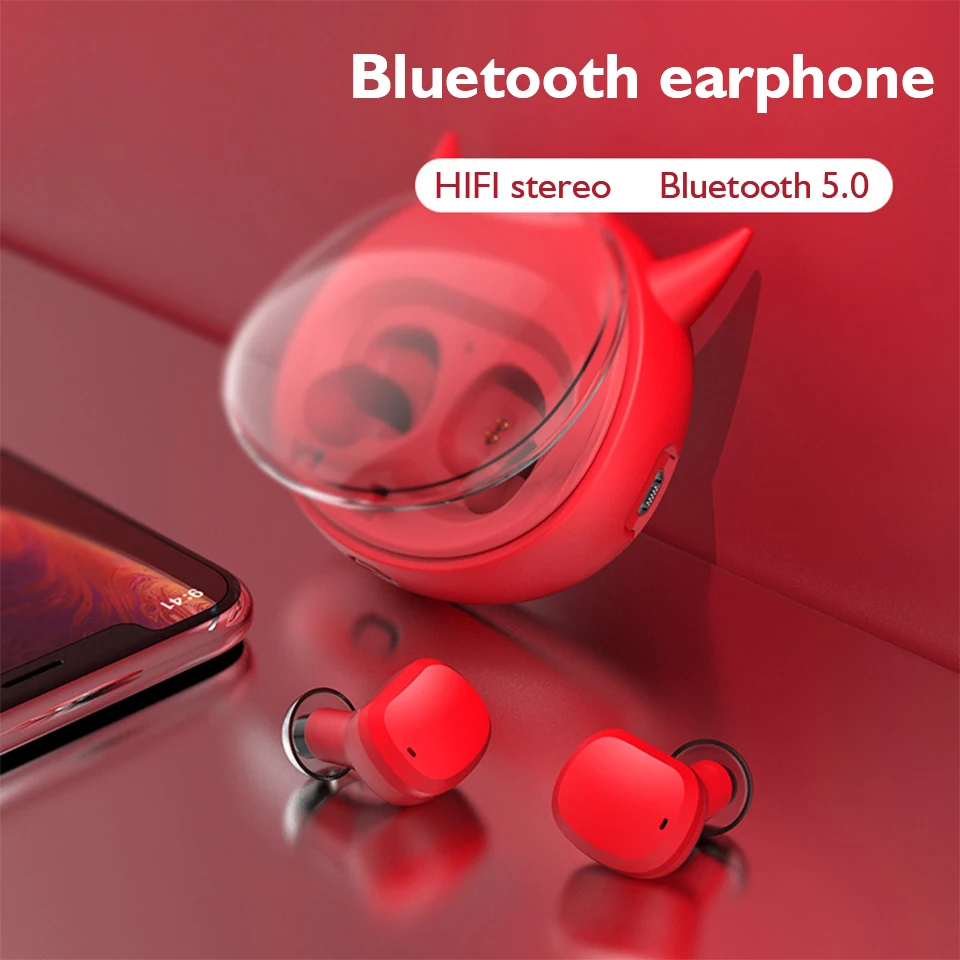 TWS, беспроводная Bluetooth гарнитура, Bluetooth 5,0, стерео гарнитура с шумоподавлением, IPX5, водонепроницаемая, Смарт, отпечаток пальца, сенсорный