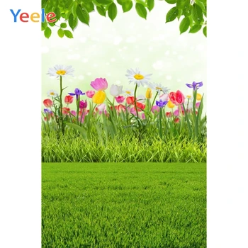 

Spring Easter Grassland Eggs Flower Scene Baby Shower Portrait Backdrop Photography Background For Photo Studio Vinyl Photophone