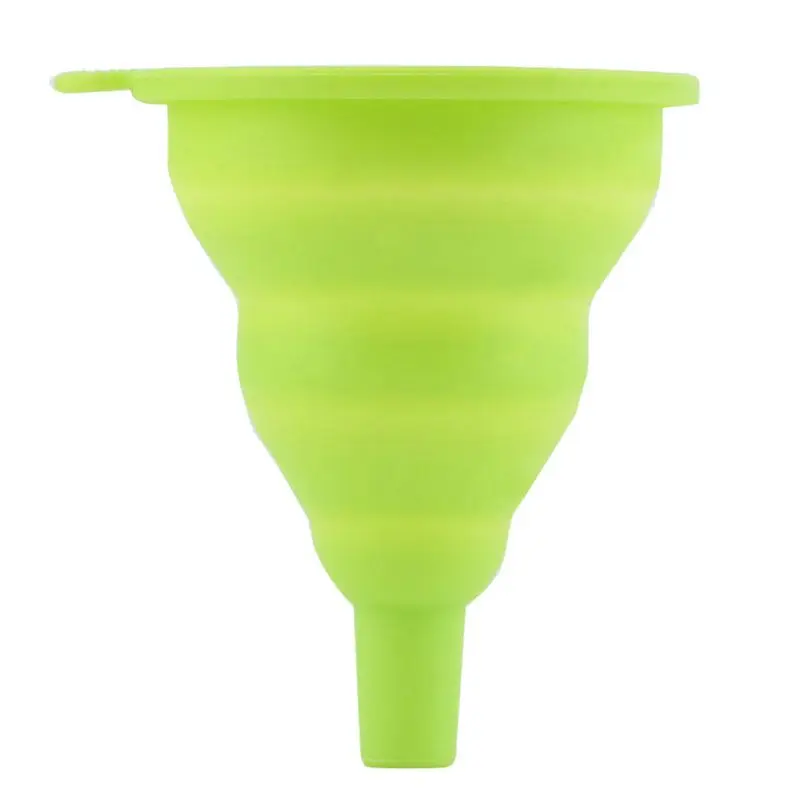 Telescopic Long Neck Kitchen Funnel Safe Silicone Folding Funnel Household Liquid Dispenser