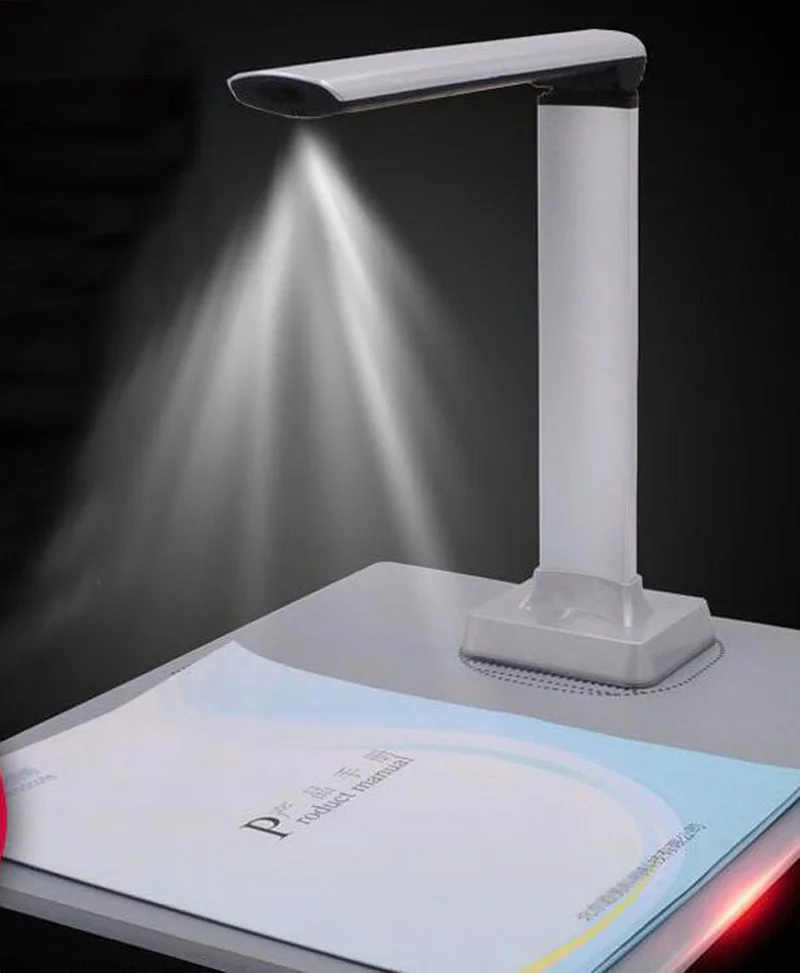 UXCELLMO Portable High-Speed A4 A5 A6 Document Photo Book ID Card 12 Mega Pixel Cam Scanner visualizer Scanning Camera OCR