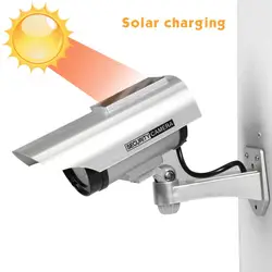 Солнечный водонепроницаемый манекен имитация CCTV камеры с мигающим светодиодный для наружного или внутреннего Реалистичного вида