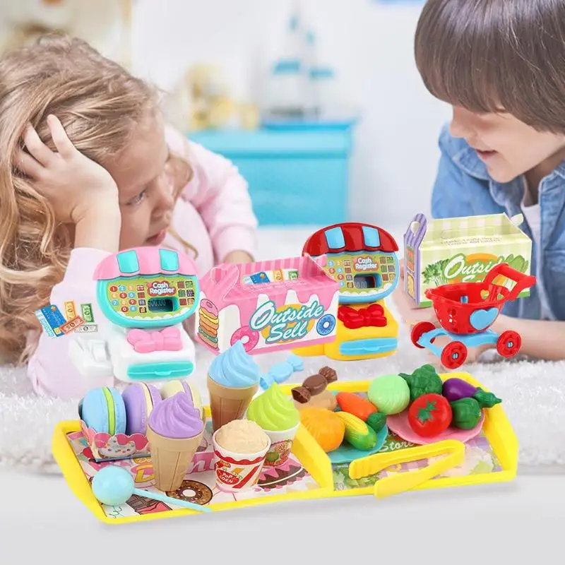 1 набор, Детская кухня, игрушка для ролевых игр, растительное мороженое, десерт, ролевые игры, раннее образование, игрушка для детей, подарок