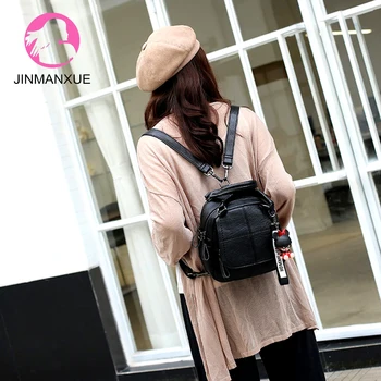 

Multi-Function Mini Backpacks Female Fashion Tassel Satchel Women Small Handbags for Teenage Girls Soft Leather Shoulder Bag