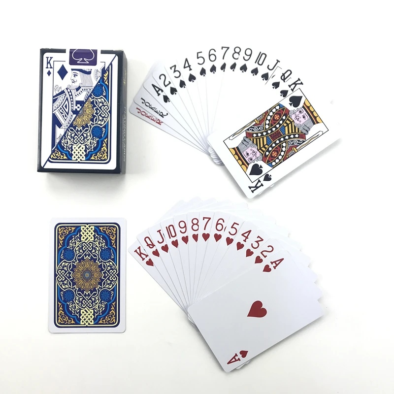 Carte Da Gioco Di Plastica Baccarat Texas Hold'Em Poker Carte Di Pvc Poker Giochi Da Tavolo Rosso E Blu Impermeabile Da Indossare Gioco Di Carte