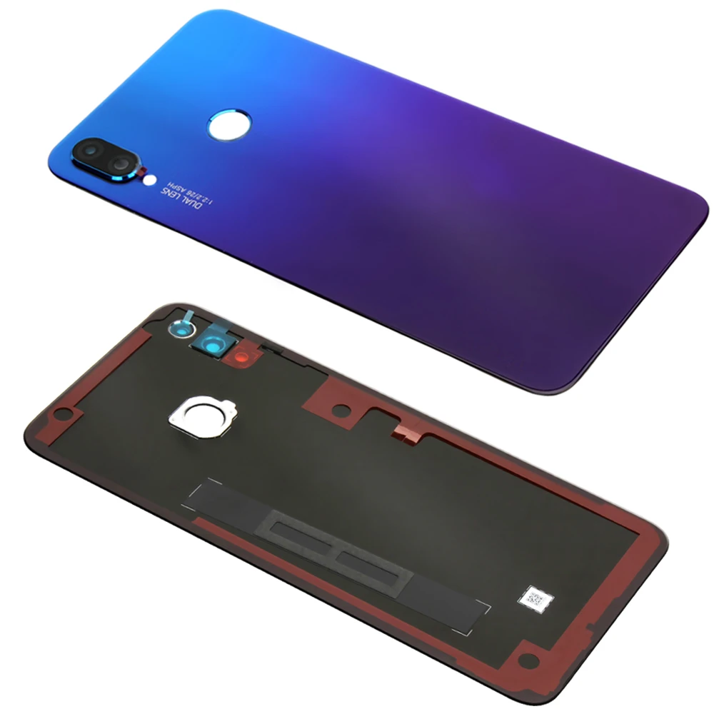 Оригинальная задняя крышка для huawei Nova 3i+ стеклянный объектив для камеры для huawei P Smart+ задняя крышка для батареи, запасные части