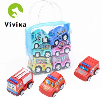 

6pcs Pull Back Car Set Child Mini Engineering Car Car Model Boy Inertia Gift Toy Vehicle Model Gift