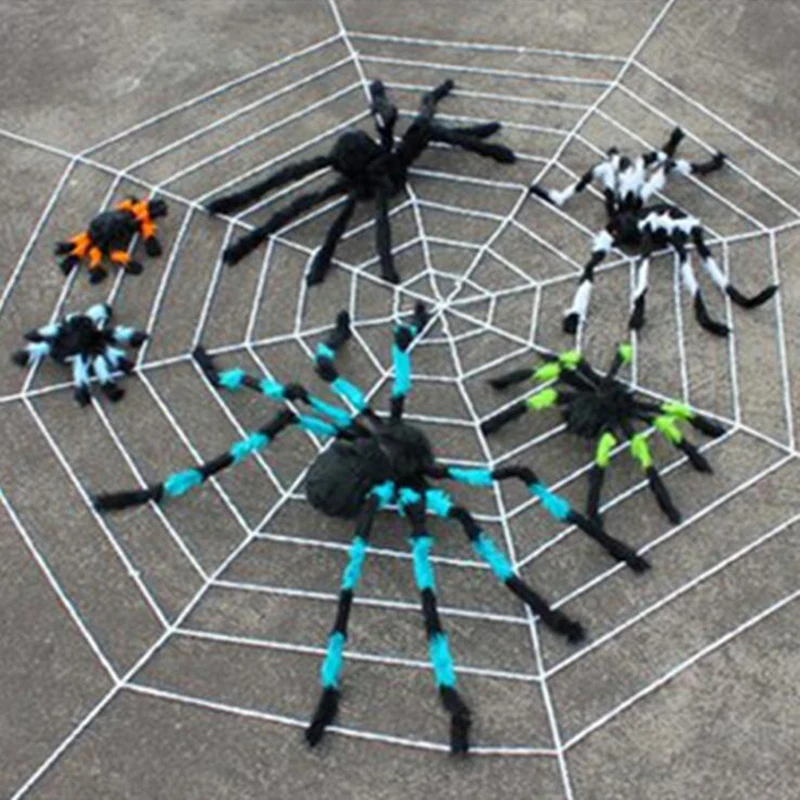 2020 Creativity Spider Web & Spider Halloween Fancy Dress Party Decoration Prop