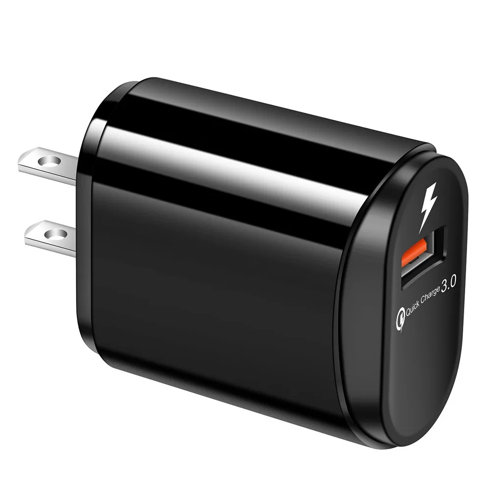 QC3.0 USB порт зарядное устройство Быстрая зарядка для iPhone для Samung США вилка настенный адаптер Мобильный Универсальный зарядный телефон для путешествий, дома