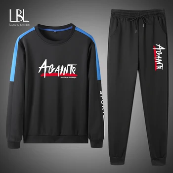 

Mens Clothing 2 Pieces Sets Men Sets Fashion 2020 Autumn Spring Sporting Suit Sweatshirt +Sweatpants Slim Tracksuit survet homme