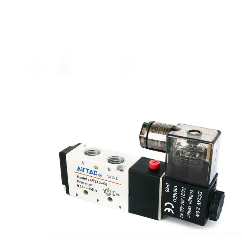 1 шт. 4V210-08 DC12V DC24V AC220V AC110V серия Пневматический регулирующий клапан 1/4 &quot5 способ 2