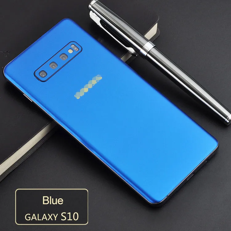 Модный чехол-наклейка для телефона samsung Galaxy S10 - Цвет: Blue