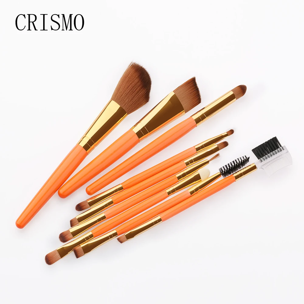 CRISMO 9Pcs Professional Makeup Brushes Eyeshadow Eyebrow Make Up Brushes Set Hair Synthetic Bristles Cosmetics Kits 1 CRISMO 9Pcs Professional Makeup Brushes Eyeshadow Eyebrow Make Up Brushes Set Hair Synthetic Bristles Cosmetics Kits 4