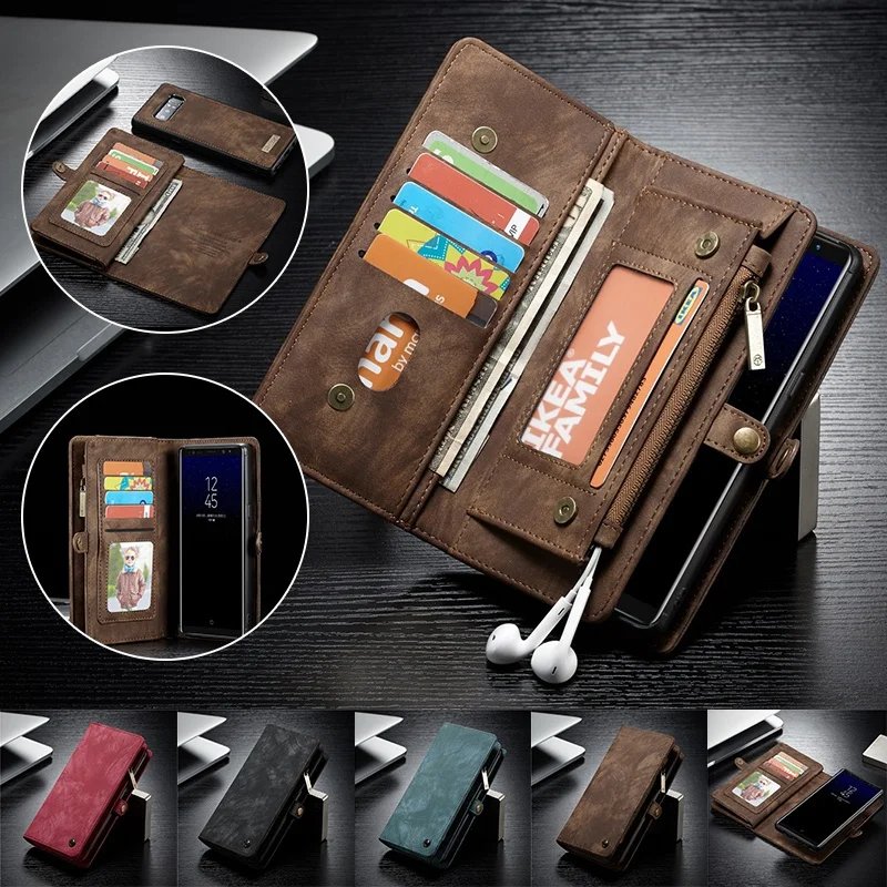 Кожаный чехол для телефона Samsung Galaxy Note 8 9 10 20 Ultra S20 S10 S9 S8 Plus A21S A51 A71 A40 A50 A70|leather wallet