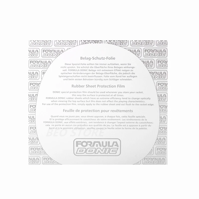 Самоклеящаяся защитная пленка DONIC для настольного тенниса с боковыми краями